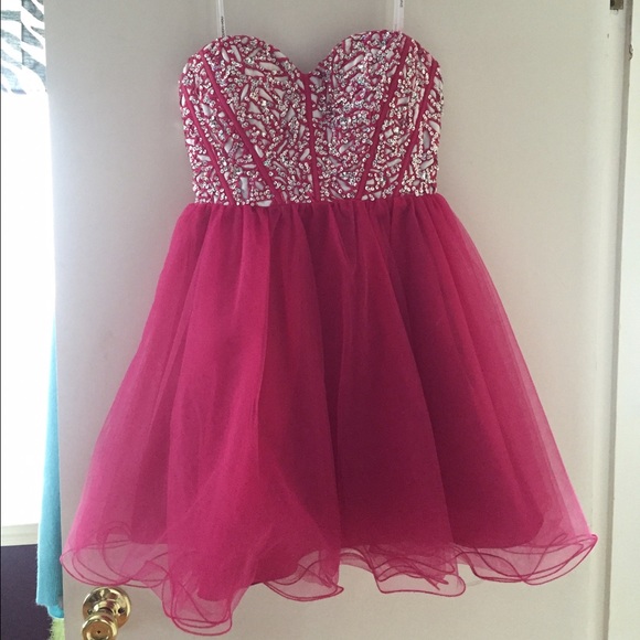 Short pink dress