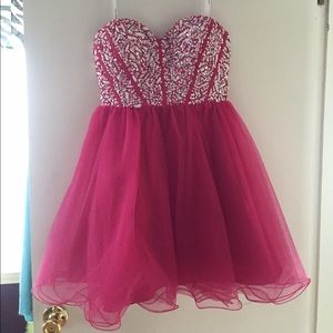 Short pink dress
