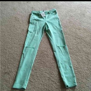 Mint skinny jeans