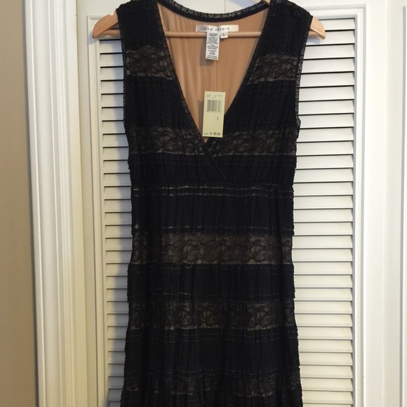 Max Studio black lace overlay stretch dress! NWT!!