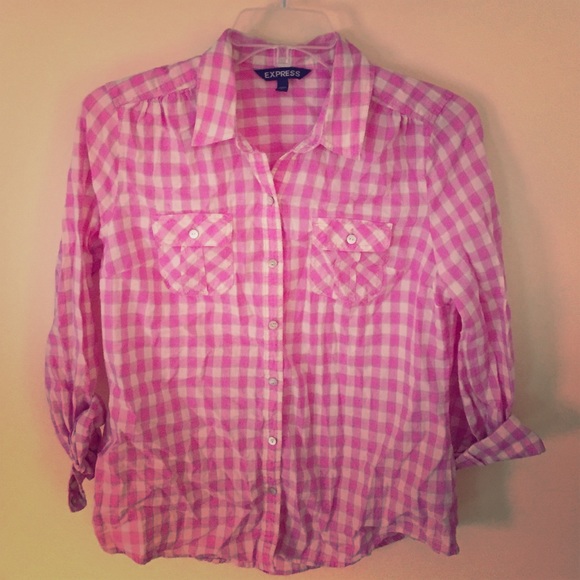 Pink checkered top