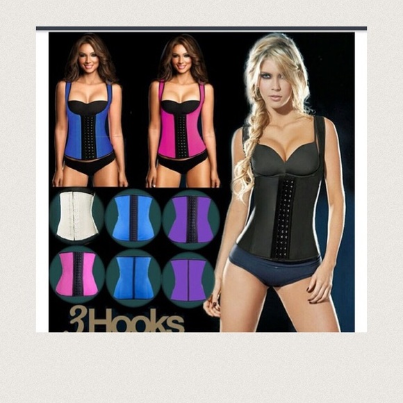Other - 9 steel boned vest corset latex waist trainer