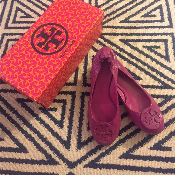 Tory Burch Reva Flats - Party Fushia - 6