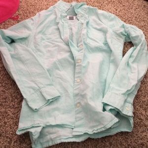 Baby blue button up shirt