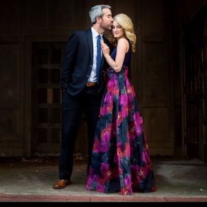 Floor length ball gown