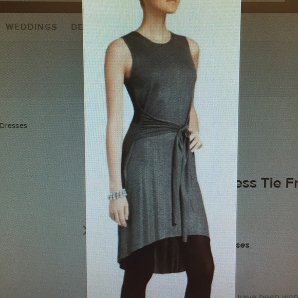 Nanette Lepore Dresses & Skirts - Shimmery gunmetal grey dress with sheer back