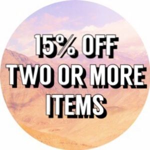 15% OF 2+ ITEMS!! BUNDLE DISCOUNT🎉