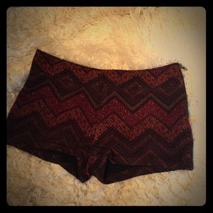 Free People chevron shorts