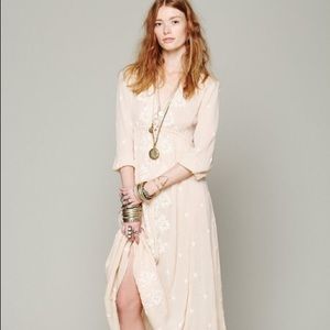 Free People embroidered fable dress