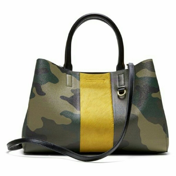 camo print handbag
