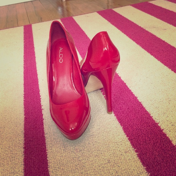 Aldo red high heels