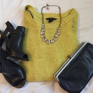 Hi-low neon sweater