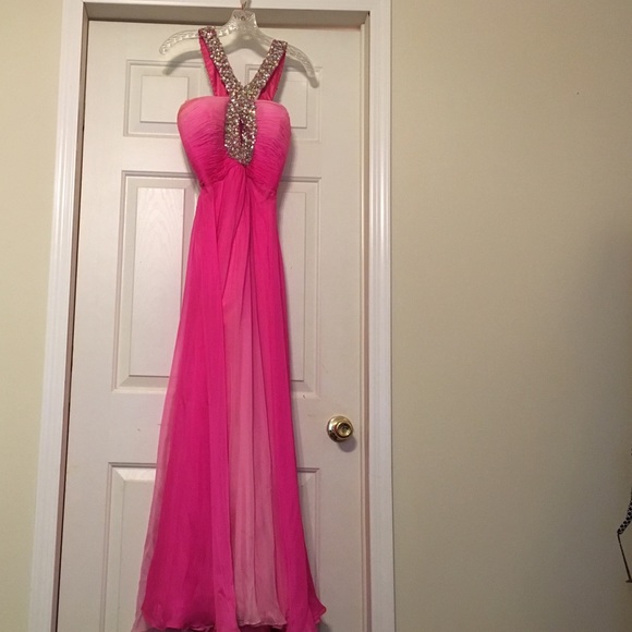 Ombré pink Sherri hill prom/pageant dress