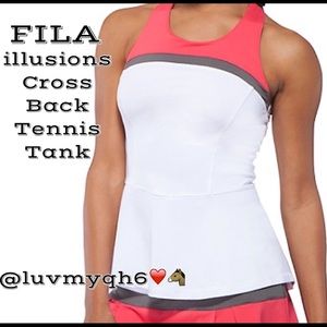 FILA illusion Cross Back Tennis Tank