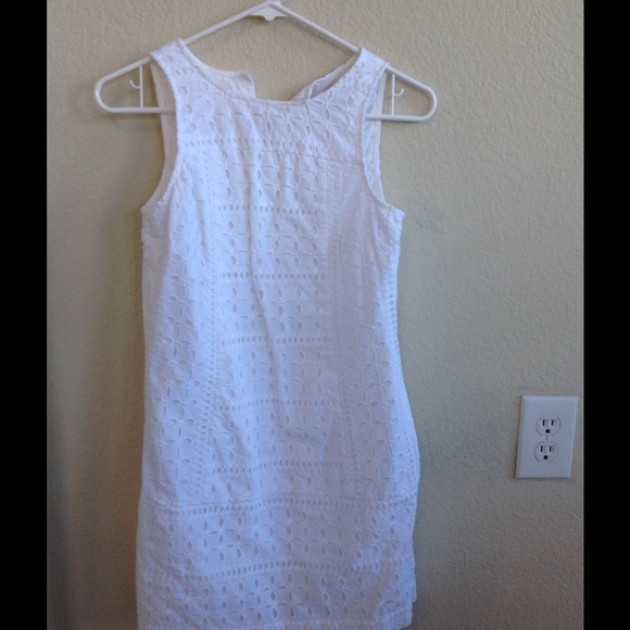 Ann Taylor Loft eyelet shift dress