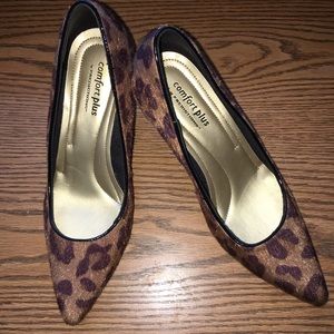 Brown Leopard Print Pumps Women's sz 7