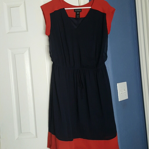 Drawstring polyester dress
