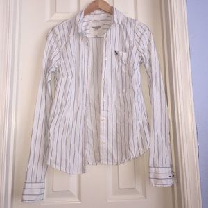 Pinstripe Abercrombie & Fitch button down