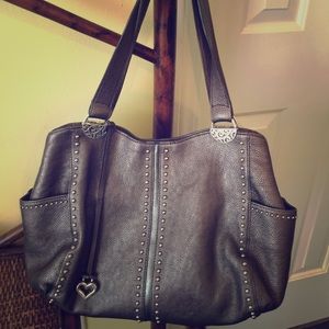 Authentic Brighton Silver Studded Handbag