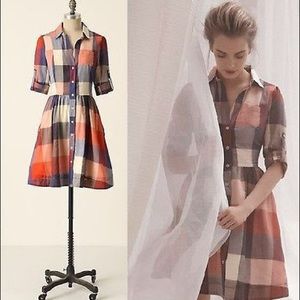 Anthropologie moulinette & soeurs reed shirtdress