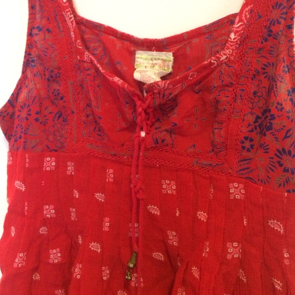 Free People floral boho gypsy festival tank - Picture 2 of 4