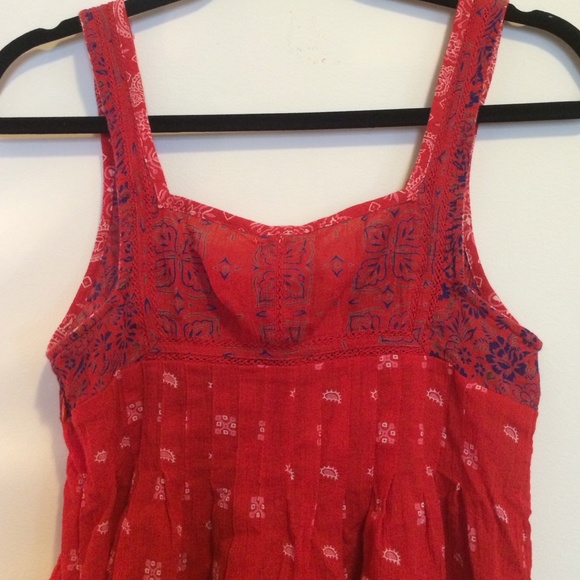 Free People floral boho gypsy festival tank - Picture 3 of 4