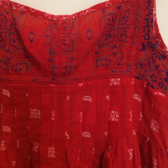 Free People floral boho gypsy festival tank - Picture 4 of 4