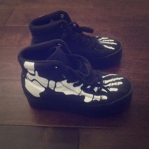 Jeffrey Campbell Skeleton Platform Sneakers