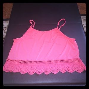 Pink crop top