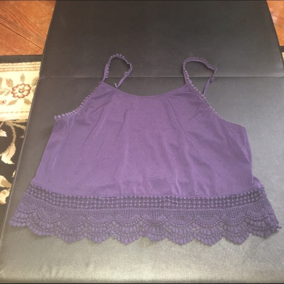 Blue crop top