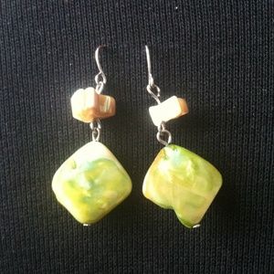 Green Celestial Earrings