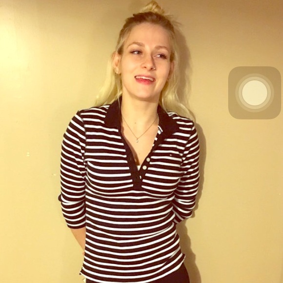 Striped Tommy Hilfiger Polo Size Medium