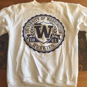 Hoodless vintage u of Washington sweater
