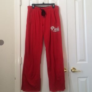 Fire-Red "Pink" Sweatpants.