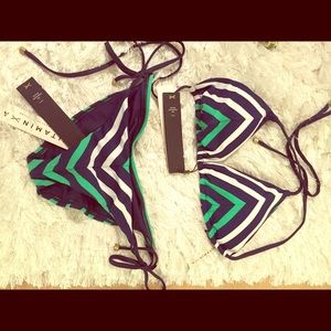 Vitamin A swimsuit top and matching bottoms