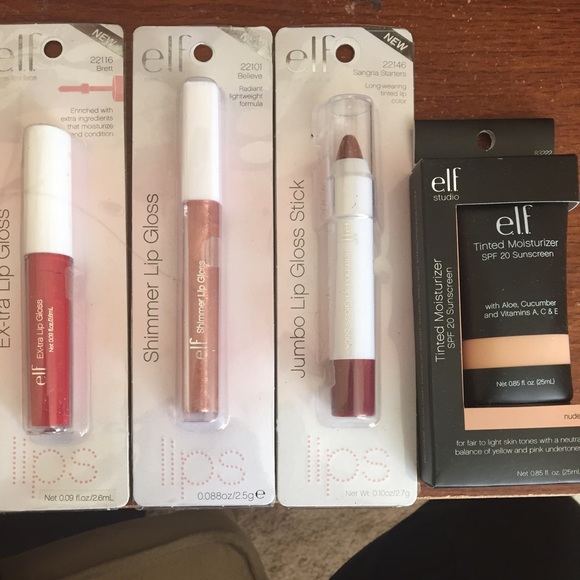 Elf lip gloss and tinted moisturizer bundle!!