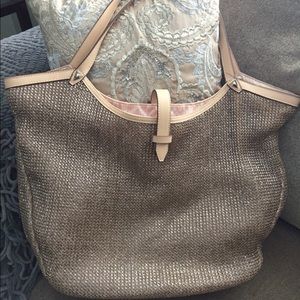 Stella & Dot Metallic Riviera tote