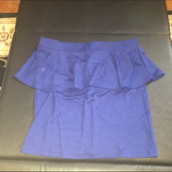 Blue pea plum skirt