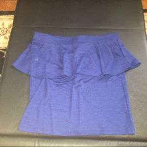 Blue pea plum skirt