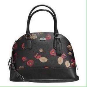 Coach Cora Domed in Black Floral