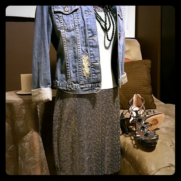 Sequin Skirt - Picture 1 of 4