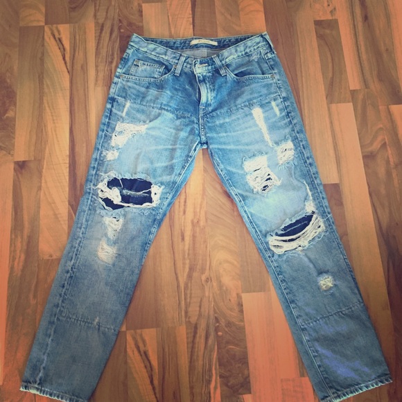 Distressed Big Star jeans