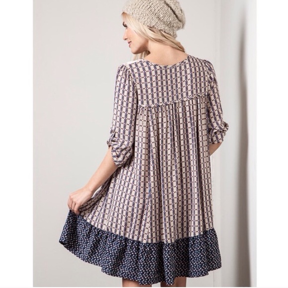 🚫SOLD BUNDLE🚫 Seattle Print Ruffle Dress - Picture 3 of 3