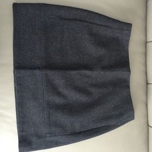 Jcrew gray wool mini skirt