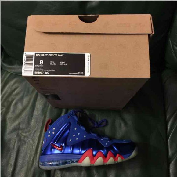 Barkley Foamposite Royal Blue Sz 9 - Picture 4 of 4