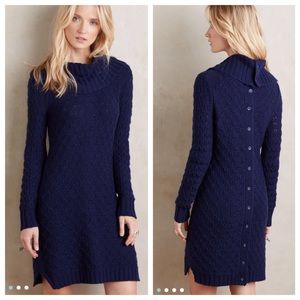 Anthropologie SPARROW Cowled Sweater Dress