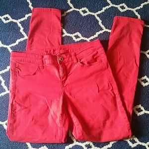 EUC red jeggings