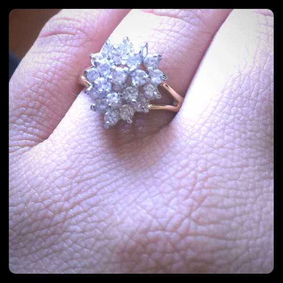 Beautiful cluster ring.