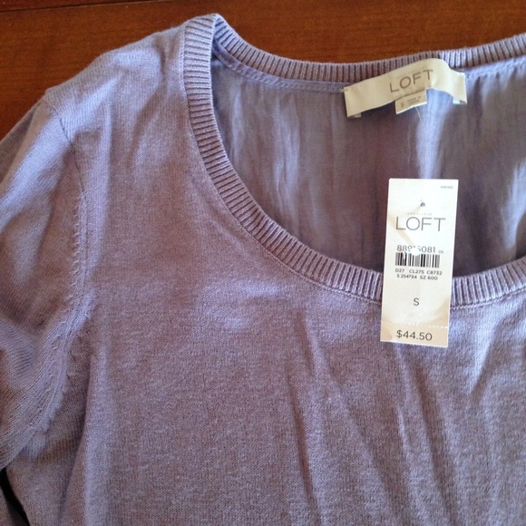 NWT loft dark lavender sweater