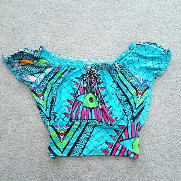 Tribal crop top
